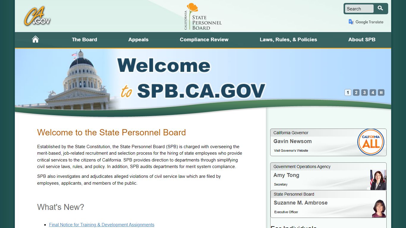 BEFORE THE STATE PERSONNEL BOARD OF THE STATE OF ...